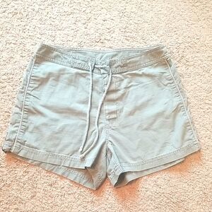 Vintage High Waist Shorts, Size 3/4, Gray